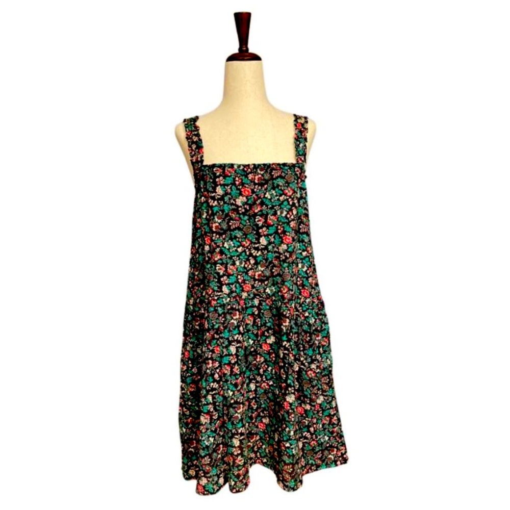 APC Madras Floral Tiered Mini Pocket Dress